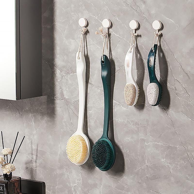 Скруббер для щетки для ног из пемзы с ручкой для отшелушивания ног от омертвевшей кожи