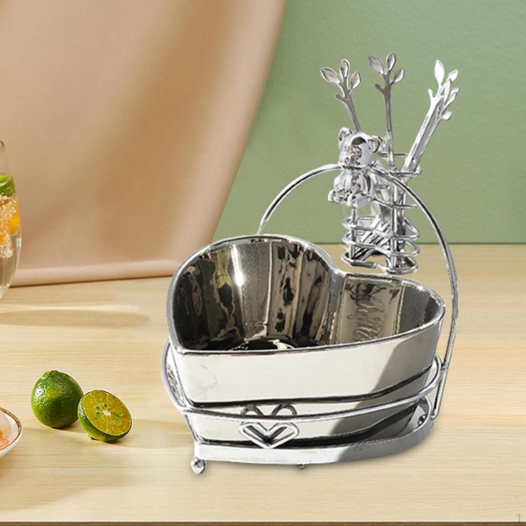 Dessert Cake Plate, Snacks Basket, Ceramic Condiment Dish Caddy, Nordic Cookies Jar Serving Platter