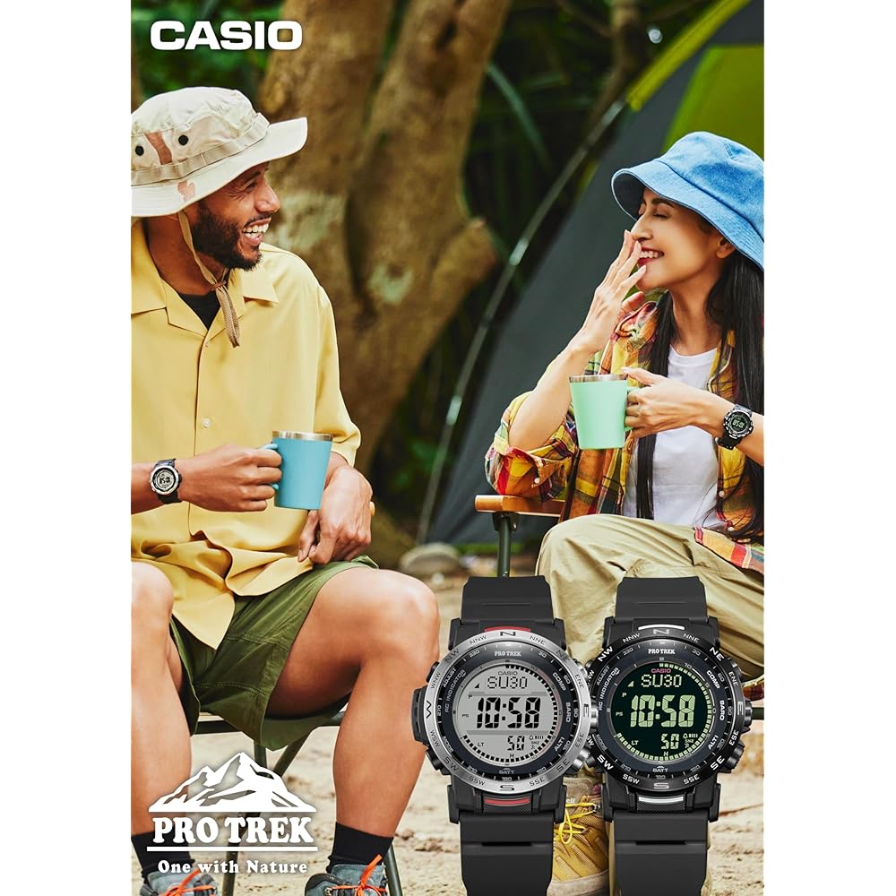 [Casio] Часы Pro Trek [Оригинальный продукт для внутреннего рынка] Радиоуправляемые часы на солнечной батарее из биопластика, PRW-35-7JF, Мужские, Бежевый