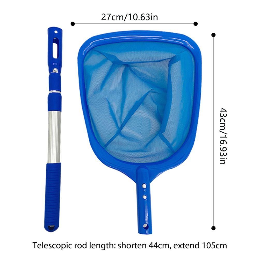 Cleaning Telescopic Rod Filter Aluminum Swimming Pool Sweeping Net Clean Tool Reusable