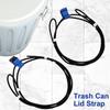 2Pcs Trash Can Lock for 30 To 50 Gallon Bins Trash Can Lid Lock Sturdy Nylon Strap Garbage Lid Lock Bear Proof Trash Can Lock