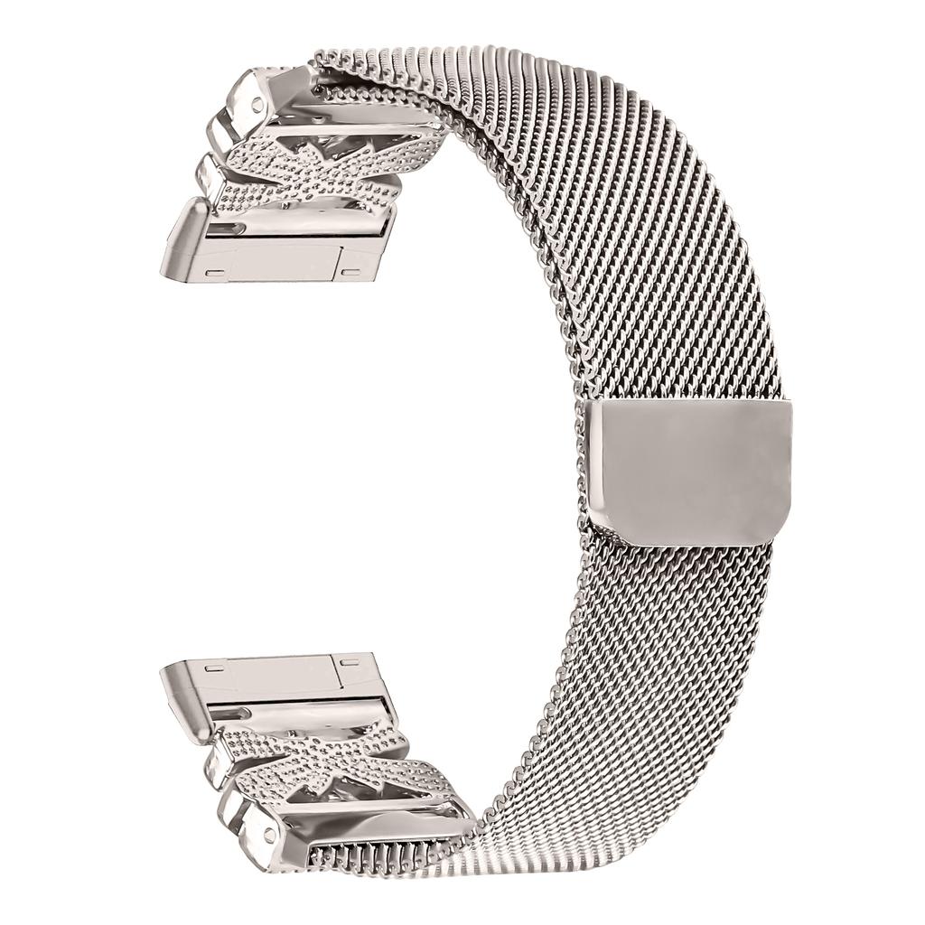 Metal Strap for Fitbit Versa 3/Sense Milanese Watch Band Butterfly Decor Electroplating Color