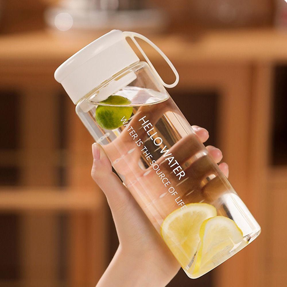 with Tea Strainer Sports Water Cup Transparent Carrying Rope Water Bottle Portable Water Cup