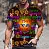 Футболки Lovers Hearr мужские летние футболки мужские уличные футболки с 3D-принтом модные топы с коротким рукавом и круглым вырезом