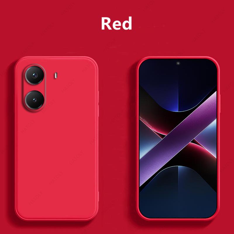 Жидкий силиконовый чехол для телефона Xiaomi Poco X7 Pro, противоударный чехол Funda, задняя крышка для Xiaomi Poco X7