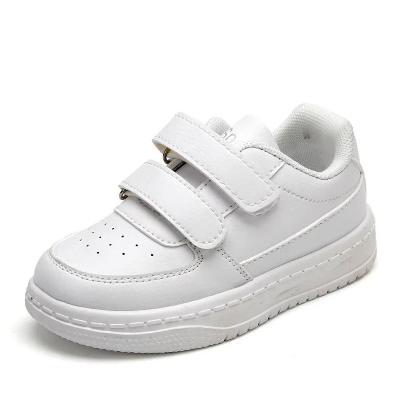 Autumn Kids White Sneakers Leisure Soft Bottom Fashion Boys Girls Sport Shoes All-match Children Trainers Non-slip Running Shoes