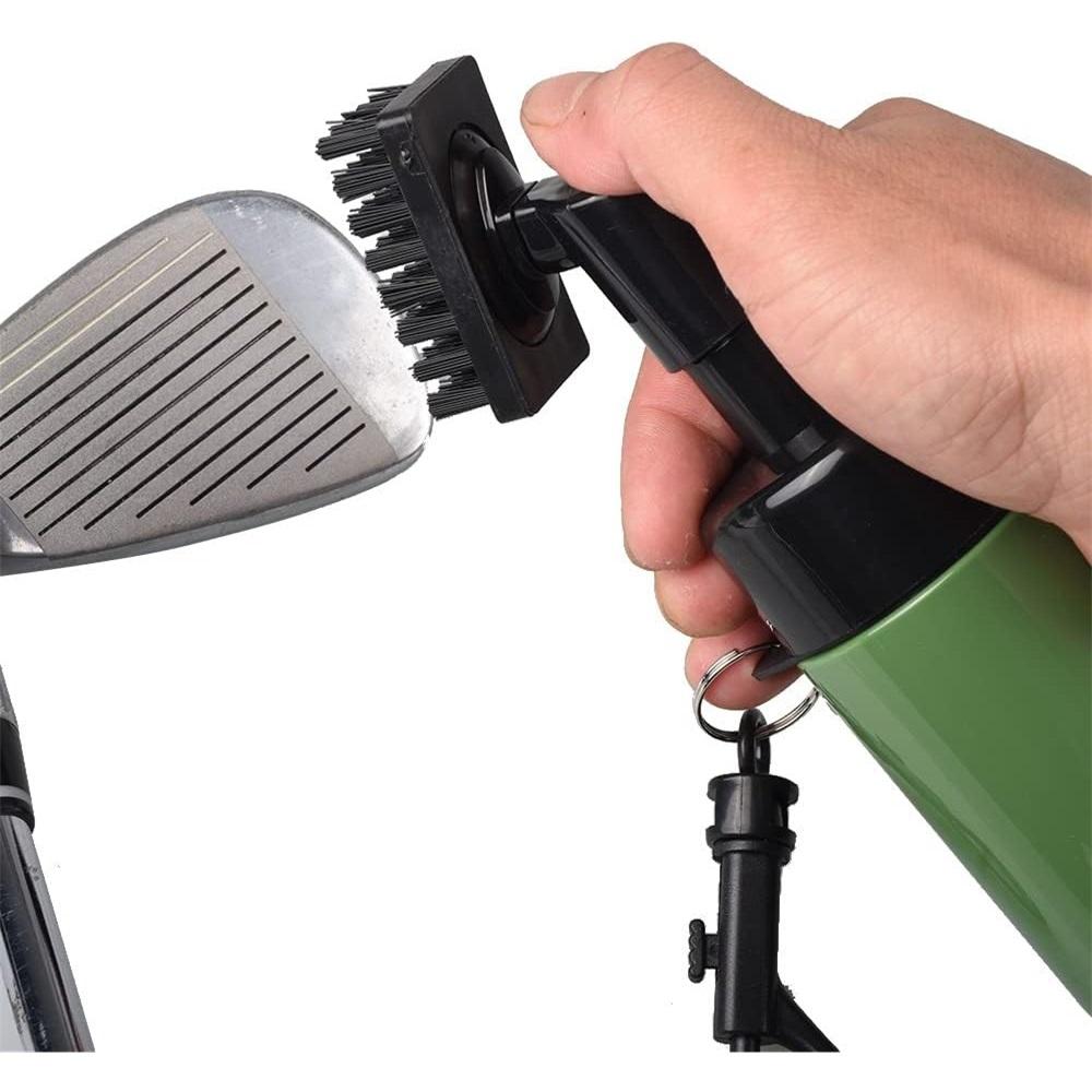 Golf Club Brush Groove Cleaner With Built-in Water Spray And Hook, Golf Club Groove Cleaning Brush, Gifts For Men