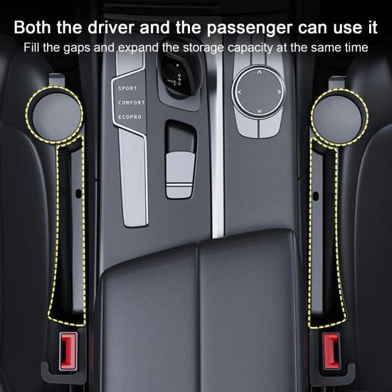 2 шт. Органайзер для щели между сиденьями автомобиля с подстаканником Большой вместимости