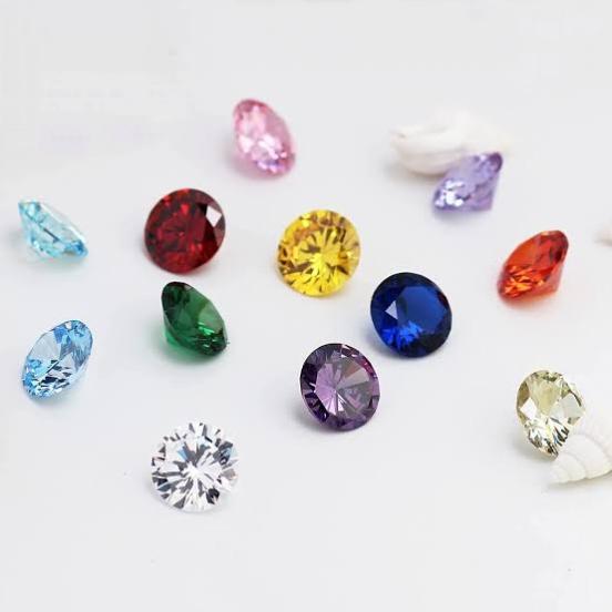 Циркон AAA+ для оправы ювелирных изделий, все цвета кубического фианита, круглая огранка, размер от 5 до 15 мм, калиброванный циркон, отличная огранка.