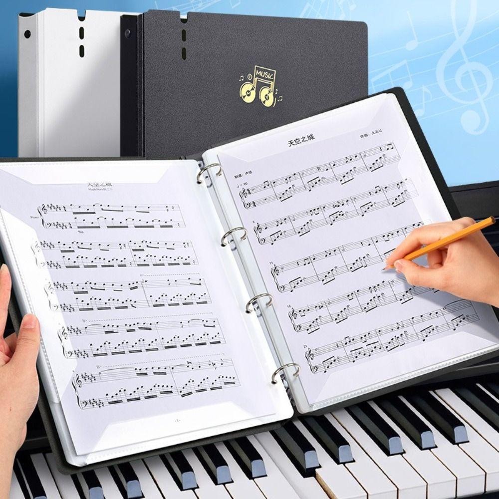 Прозрачная папка для нот формата А4, папка для фортепианных листов, креативный органайзер для хранения документов