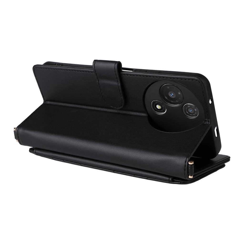 Для TCL 60R 5G/60 5G Чехол-кошелек с плечевым/кистевым ремешком Кожаный чехол для телефона Подставка