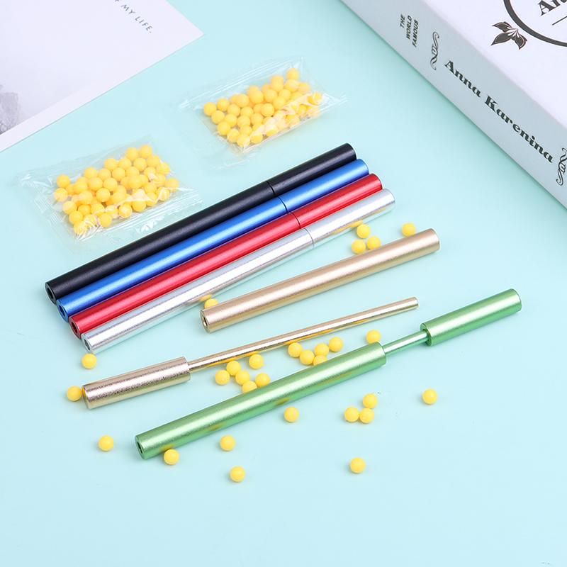 Мягкая пусковая установка для пинбола, потрескивающая трубка из сплава, безопасная и мягкая игрушка для стрельбы по пинболу