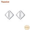 Танциз стерлингового серебра 925 пробы циркон серьги серьги-капли для женщин подарки на свадьбу