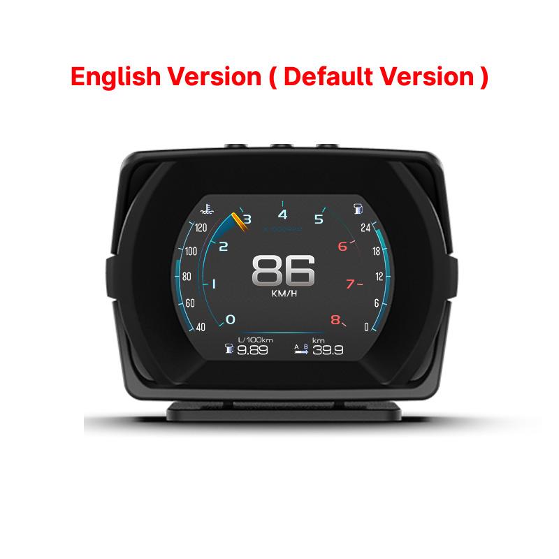 Vjoy Updated V63 Plus OBD HUD GPS Speed Inclinometer G-meter 4 in 1 HUD Gauge Car Head Up Display Multi-Function Dashboard