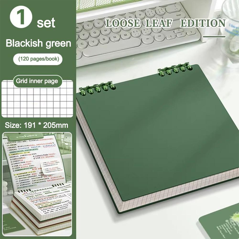 Color Loose-leaf Notebook 120 Pages Hand Account Book Multifunctional Diary Book School Office