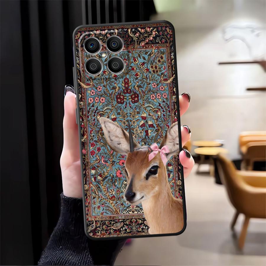 Персидский ковер Цветочный узор Чехол для телефона для Honor Magic5Lite 200 400 Lite 8X X6 X7 70 X8 X5b 90 X9a