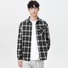 Mark Fairwhale Мужская американская фланелевая клетчатая рубашка с длинным рукавом