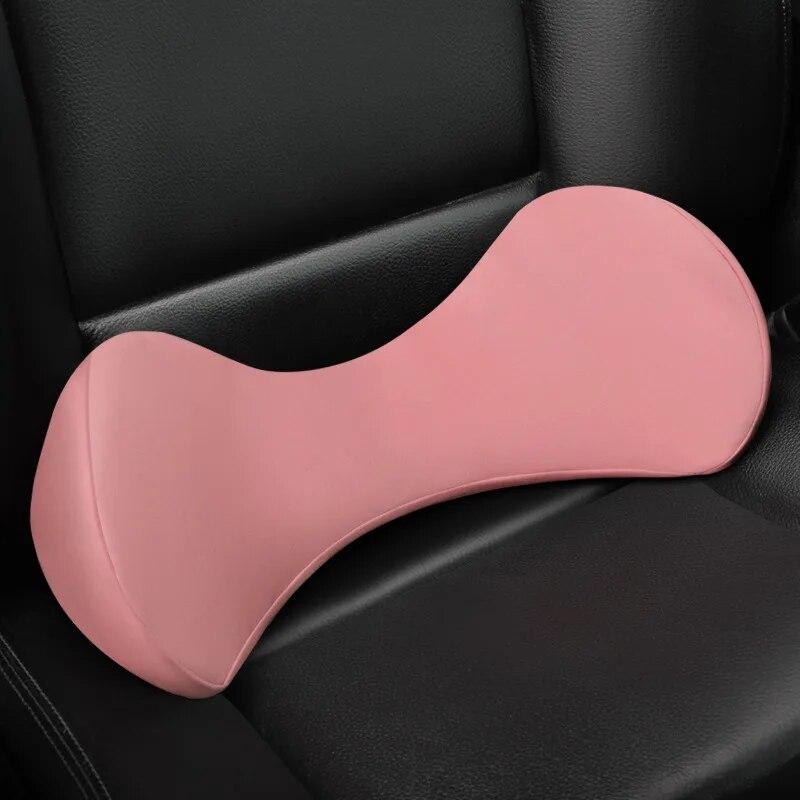 Car Lumbar Support Pillow Relief Lumbar Brace Soft Memory Foam Back Pad Massager Waist Cushion Car Truck Office Home