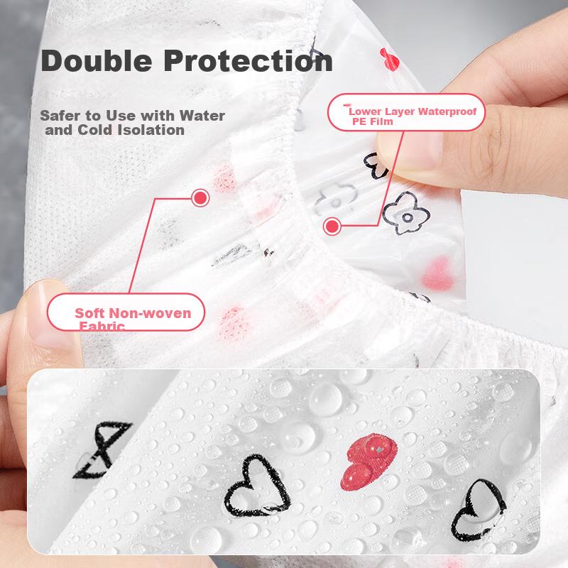 BADIGAO Disposable Toilet Seat Covers, Full Coverage, for Postpartum Women, Travel, Hotels, Thickened, 10 Pieces Per Pack