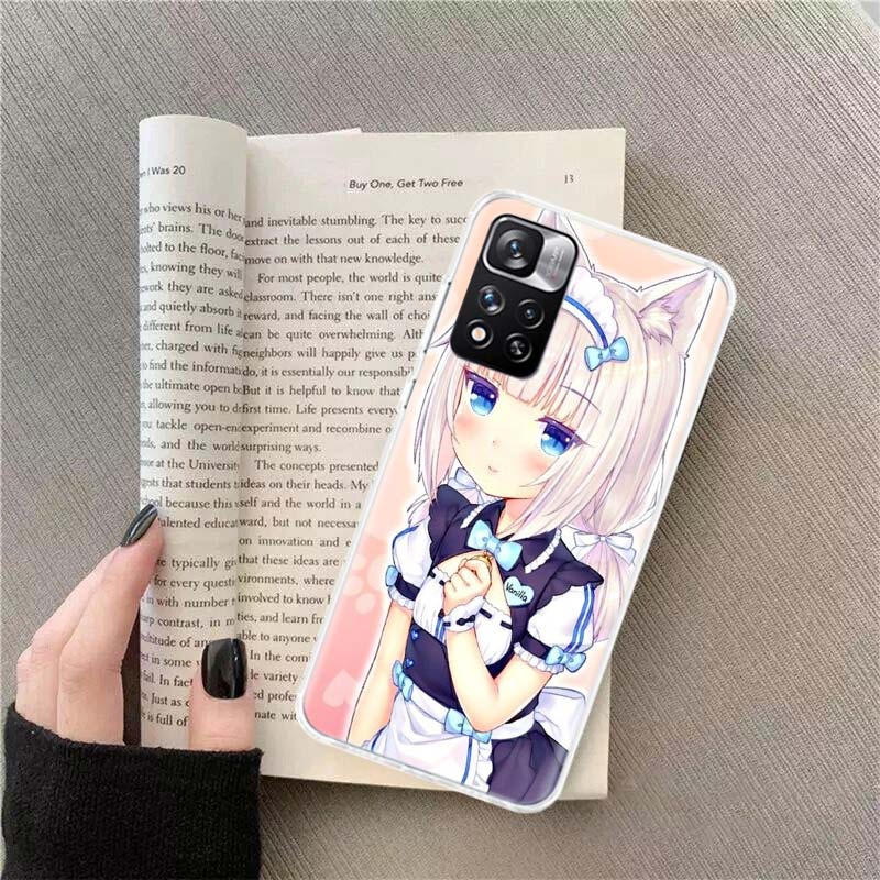 Чехол для телефона с аниме Nekopara Ваниль для Xiaomi Poco X4 F4 GT X3 NFC X5 X6 X7 Pro 5G M5 M5S M3 F5 Mi F6 F3 F2 F1 Чехол Coque Fundas