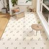 PVC Waterproof Non Slip Floor Mat For Kitchen Balcony Oil Proof Dirt Resistant Wear Rug Easy To Clean