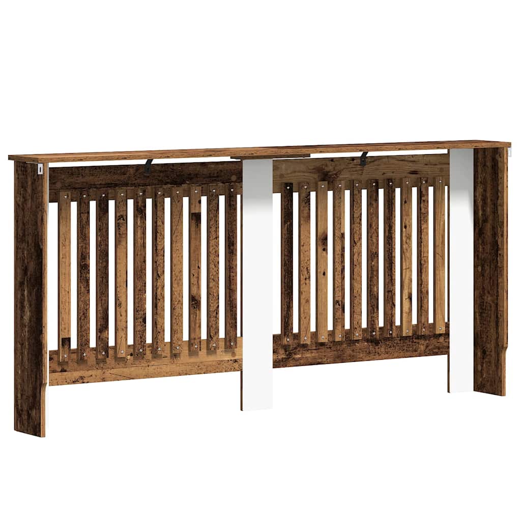 Radiator Cover Vintage Wood Look 172 x 19 x 81.5 cm Engineered Wood