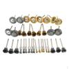 36pcs Wire Brushes, Wheel & Cup Brushes 1/8" In Shank, Sanding for Various Drills