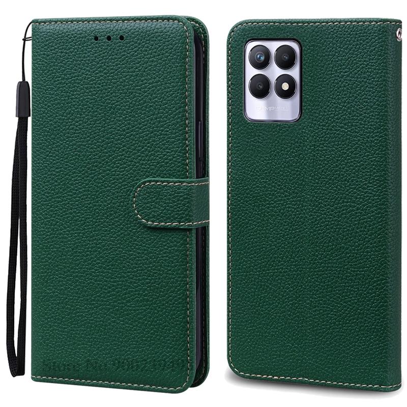 Case For Realme 8i Case Soft Silicone Wallet Flip Leather Case For Realme 8i Phone Case Realme 8 I Cover Coque Fundas