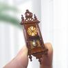 Dollhouse Wall Clock Portable Cosplay Lightweight Mini Vintage Wooden Hanging Clock Model Daily Display