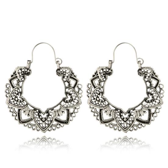 1 пара полые серьги в форме цветка, геометрические женские висячие серьги для пирсинга, ювелирные изделия