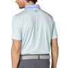 FootJoy Men's Diagonal Short Sleeve Cleric Golf Shirt, White, Size M (FJ-S25-S18, 34543-M)