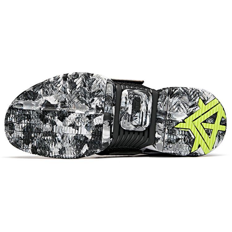 Anta Кроссовки баскетбольные Sweep 1 прочные дышащие средней высоты мужские черные белые 112031108-3