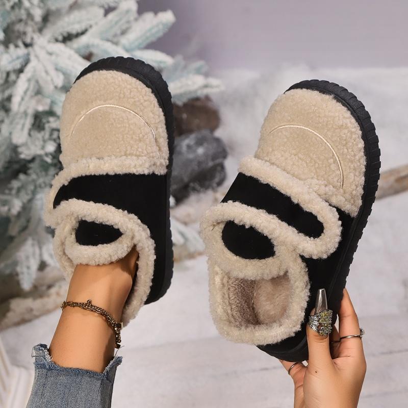 Женские ботильоны на платформе с мехом, кроссовки для бега, зимние трендовые мюли 2025 года, повседневные короткие плюшевые теплые зимние ботинки женские