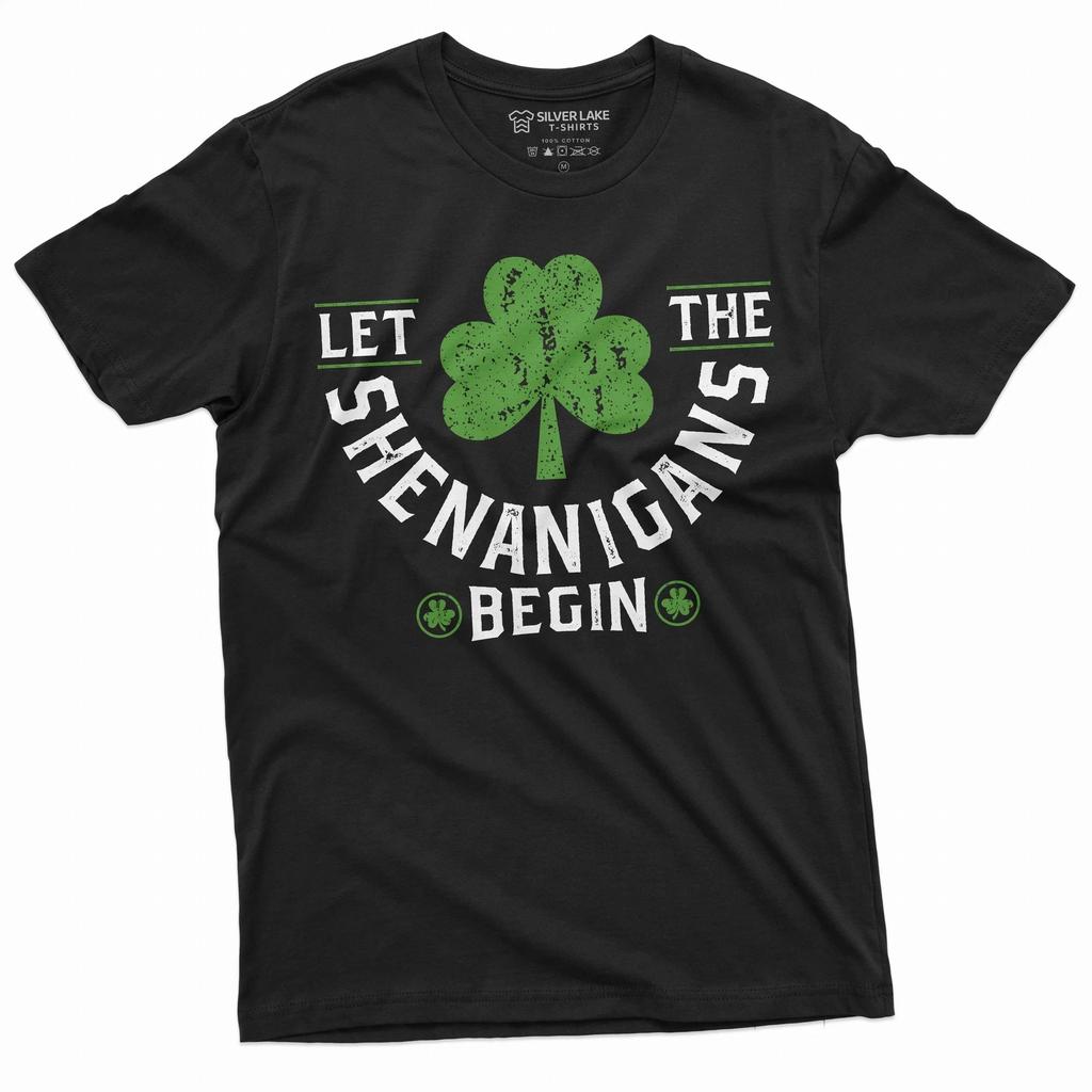 St. Patrick's Day Let the Shenanigans begin T-shirt Saint Patricks Day party Tee