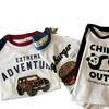 Children's T-shirt Long Sleeve 2024 Spring and Autumn New Baby Girl Shoulder Plugged Korean Version Top Children's Cartoon Embroidery Base