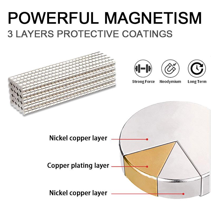 Round 2x1,3x1,4x1,5x1,6x1,7x1,8x1,9x1,10x1 Durable Super Strong Magnet N35 Permanent NdFeB Powerful Magnetic Disc imanes