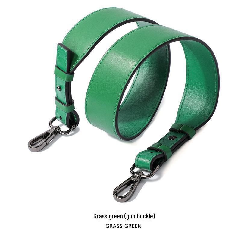 Lychee Pattern Cowhide Bag Replacement Strap - Single, Long, Versatile, Wide Shoulder Style