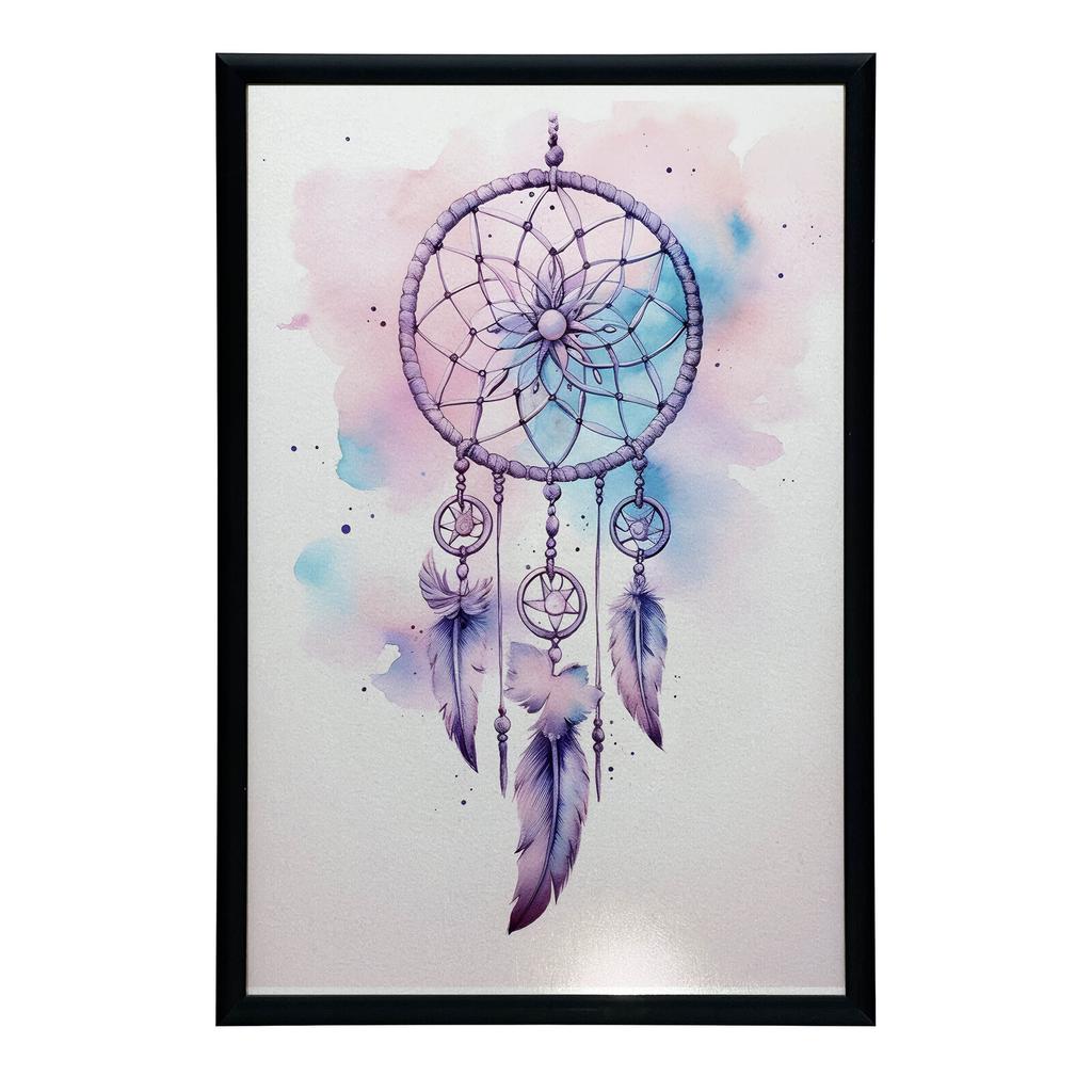 Łapacz Snów Łapacz Snów, 70X100 Cm, Rama Drewniana Ciemny Brąz, Papier Matowy 230 Gsm