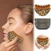Portable Lymphatic Drainage Massager for Face Leopard Print Contour Massager for Jawline
