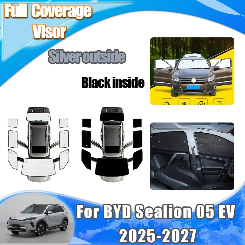Автомобильный солнцезащитный козырек для BYD Sealion 05 EV 2025 2026 2027, солнцезащитная шторка на боковое стекло автомобиля, полный солнцезащитный козырек для автомобиля, защита от УФ-лучей, автомобильные инструменты и аксессуары