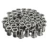 50pcs M6 Thread 304 Stainless Steel Flat Head Rivet Nut Rivnuts Insert Nutsert