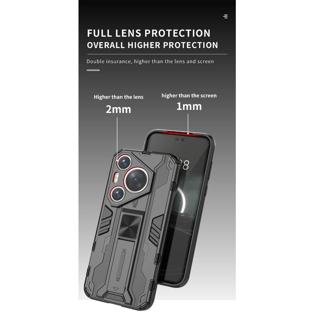 Military Armor Adjustable Kickstand Protective Case for Huawei Pura 70 Ultra P70 Pro Cover Magnetic Holder Shockproof Full Cover