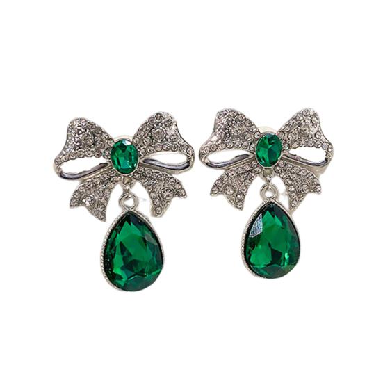 Стильные серьги-гвоздики из искусственного кристалла в виде капли воды, элегантные декоративные