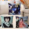 N-Noragami Anime Pillow Covers Cartoon Sofa Decorative Home Double-sided Printing Short Plush Cute Cushion Cover