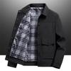 Spring and Autumn New Men's Casual Jacket Youth Trend Fashion Lapel Solid Color Cargo Coat Men's Factory