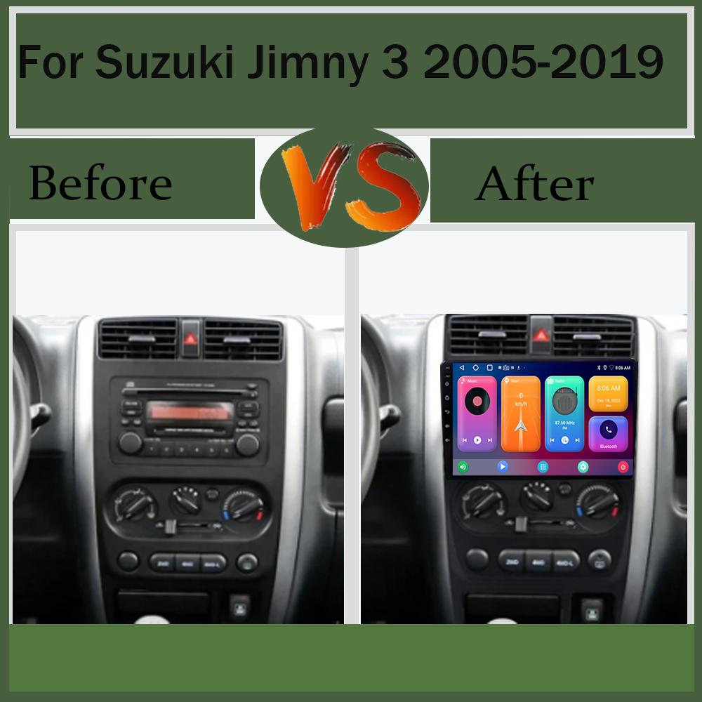 Для Suzuki Jimny 3 2005-2019 Android 13 Мультимедийный видеоплеер GPS-навигация Стереоголовка WIFI HDR Экран Нет 2din dvd беспроводной