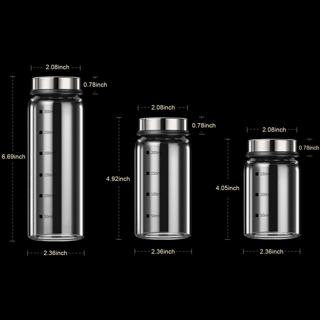 Банка для специй, крышка из нержавеющей стали, стеклянная бутылка для приправ с весами, шейкер для перца, контейнер для приправ, сахарная банка, кухонные инструменты для специй