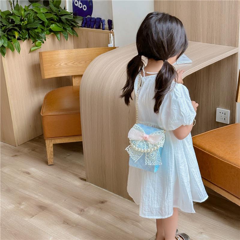 Small Bag Flower Autumn And Winter Small Fresh Crossbody Bag Lace Shoulder Bow