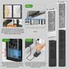 No Installation Window Exhaust Fan WiFi Remote Ventilator Fan Ventilation Fan for US Smoky Space