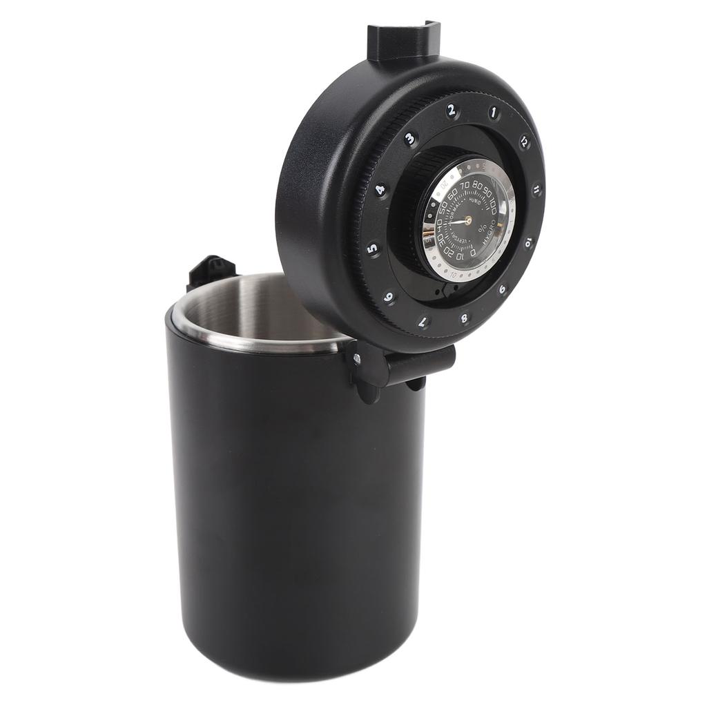 Герметичная банка для кофе 600 мл из нержавеющей стали 304, контейнер для хранения кофейных зерен с системой контроля влажности для чая, хлопьев, сухих продуктов